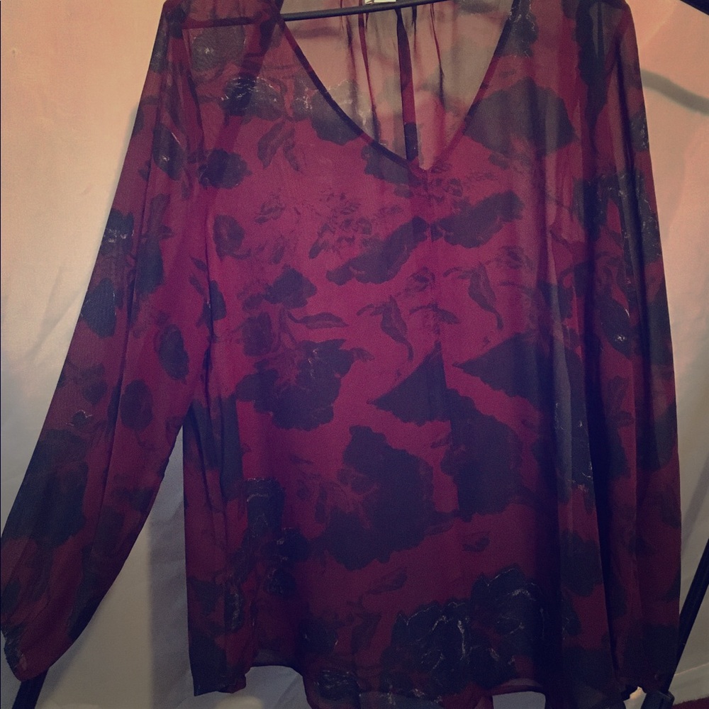 Printed Blouse by LOFT
